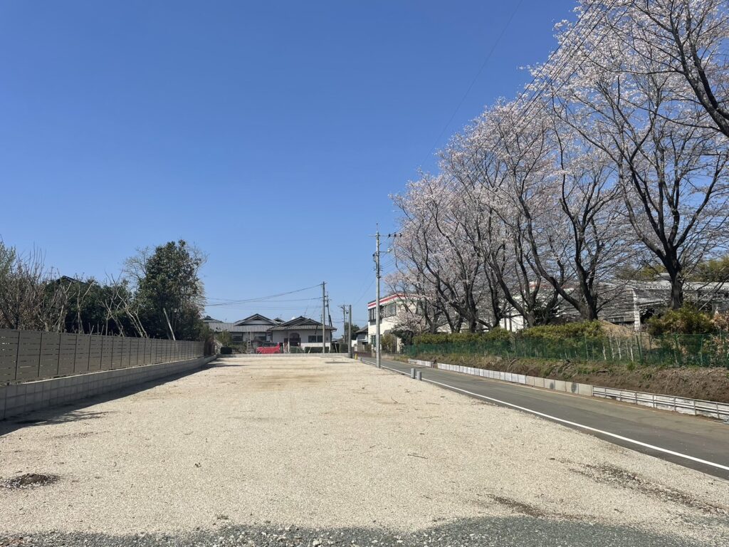 春にはお向かいの桜が美しく咲き、四季を楽しめる環境です。